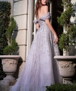 Prom Glitter Off Shoulder Ball Gown By Cinderella Divine B713