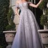Prom Glitter Off Shoulder Ball Gown By Cinderella Divine B713