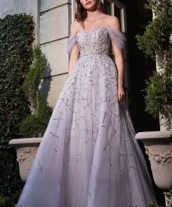 Prom Glitter Off Shoulder Ball Gown By Cinderella Divine B713 10 Prom Glitter Off Shoulder Ball Gown By Cinderella Divine B713
