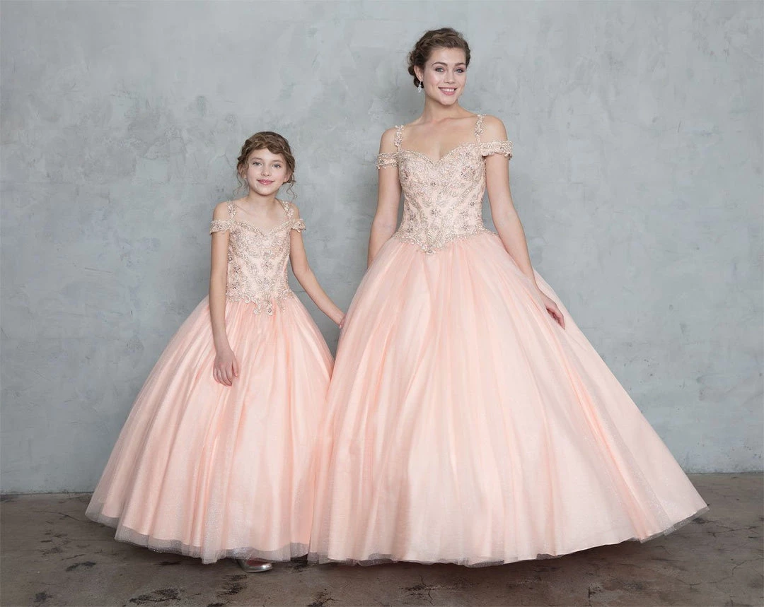 Calla Collection Glitter Off Shoulder Ball Gown With Embroidered Bodice 11 Calla Collection Glitter Off Shoulder Ball Gown With Embroidered Bodice