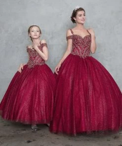 Calla Collection Glitter Off Shoulder Ball Gown With Embroidered Bodice 15 Calla Collection Glitter Off Shoulder Ball Gown With Embroidered Bodice