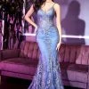 Glitter Print Mermaid Dress By Cinderella Divine J810