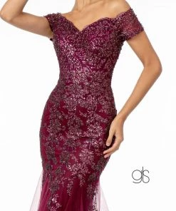 Prom Glitter Print Mermaid Gown With Cutout Back By Elizabeth K GL1823 13 Prom Glitter Print Mermaid Gown With Cutout Back By Elizabeth K GL1823