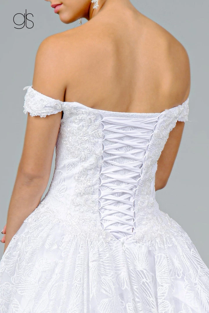 Glitter Print Off Shoulder Ball Gown By Elizabeth K GL1820 12 Glitter Print Off Shoulder Ball Gown By Elizabeth K GL1820