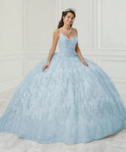 House Of Wu Fiesta Gowns Glitter Print Quinceanera Dress By Fiesta Gowns 56425