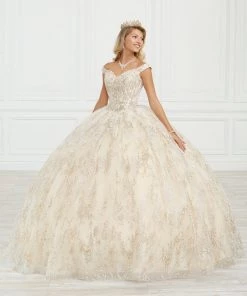 Glitter Print Quinceanera Dress By House Of Wu 26970