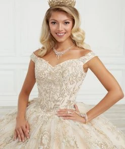 Glitter Print Quinceanera Dress By House Of Wu 26970