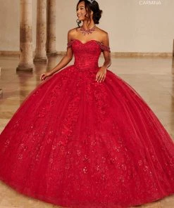 Glitter Print Quinceanera Dress By Mary's Bridal MQ1099 12 Glitter Print Quinceanera Dress By Mary's Bridal MQ1099