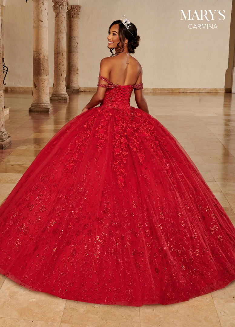 Glitter Print Quinceanera Dress By Mary's Bridal MQ1099 6 Glitter Print Quinceanera Dress By Mary's Bridal MQ1099