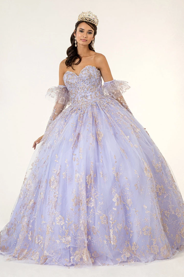 Glitter Print Strapless Ball Gown By Elizabeth K GL1944 7 Glitter Print Strapless Ball Gown By Elizabeth K GL1944