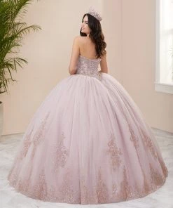 House Of Wu Fiesta Gowns Glitter Strapless Quinceanera Dress By Fiesta Gowns 56408