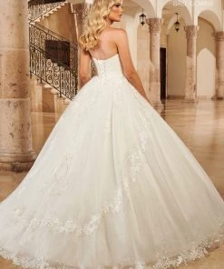 Mary's Bridal Ball Gowns Collection Glitter Sweetheart Wedding Ball Gown By Mary's Bridal MB6098 Wedding Dresses
