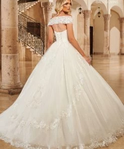 Mary's Bridal Ball Gowns Collection Glitter Sweetheart Wedding Ball Gown By Mary's Bridal MB6098 Wedding Dresses