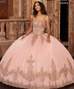 Glitter Tulle Quinceanera Dress By Mary's Bridal MQ1090