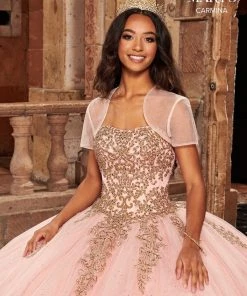 Glitter Tulle Quinceanera Dress By Mary's Bridal MQ1090