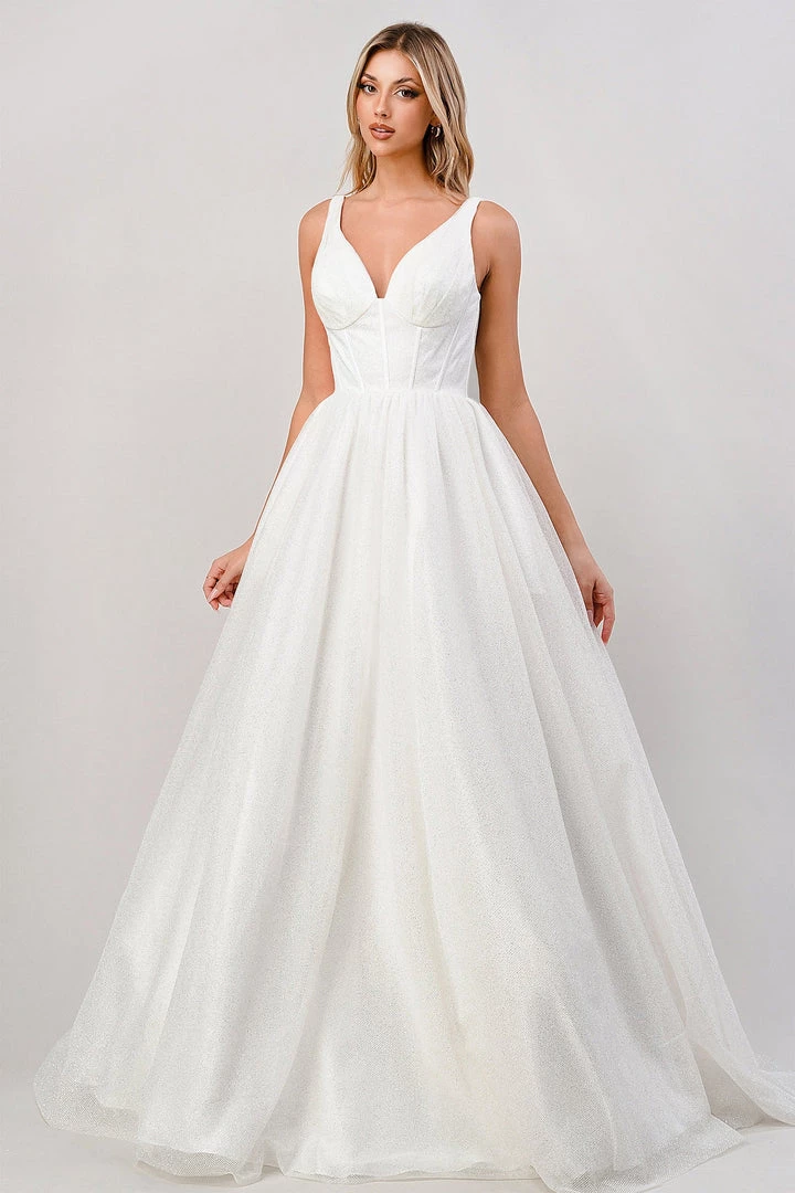 Glitter Wedding Ball Gown By Cinderella Divine CB077W 9 Glitter Wedding Ball Gown By Cinderella Divine CB077W