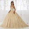 QuinceaƱera Gold Applique Strapless Quinceanera Dress By House Of Wu 26913 2 QuinceaƱera Gold Applique Strapless Quinceanera Dress By House Of Wu 26913