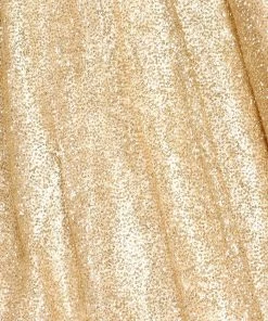 Gold Glitter Strapless Ball Gown By Cinderella Couture Quinceañera
