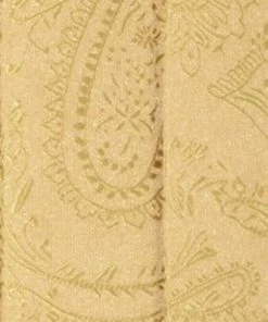 Vesuvio Napoli Gold Paisley Cummerbund And Bow Tie Set Men