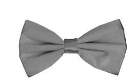 Vesuvio Napoli Men Gray Bow Ties With Matching Pocket Squares 3 Vesuvio Napoli Men Gray Bow Ties With Matching Pocket Squares