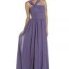 Gray Long One Shoulder Chiffon Dress By Poly USA 6678 Prom 2 Gray Long One Shoulder Chiffon Dress By Poly USA 6678 Prom