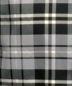 Vesuvio Napoli Gray/Black Plaid Bow Ties With Matching Pocket Squares Men