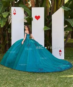 Ragazza Fashion Quinceañera Green Quinceanera Dress By Ragazza DV54-554