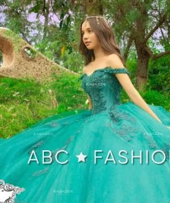 Ragazza Fashion Quinceañera Green Quinceanera Dress By Ragazza DV54-554