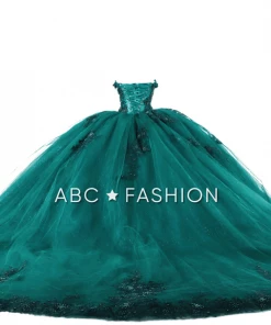 Ragazza Fashion Quinceañera Green Quinceanera Dress By Ragazza DV54-554