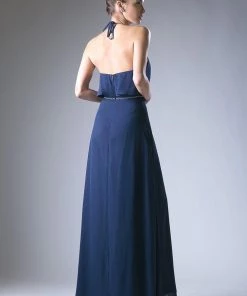Prom Long Halter Chiffon Dress By Cinderella Divine CH523 9 Prom Long Halter Chiffon Dress By Cinderella Divine CH523