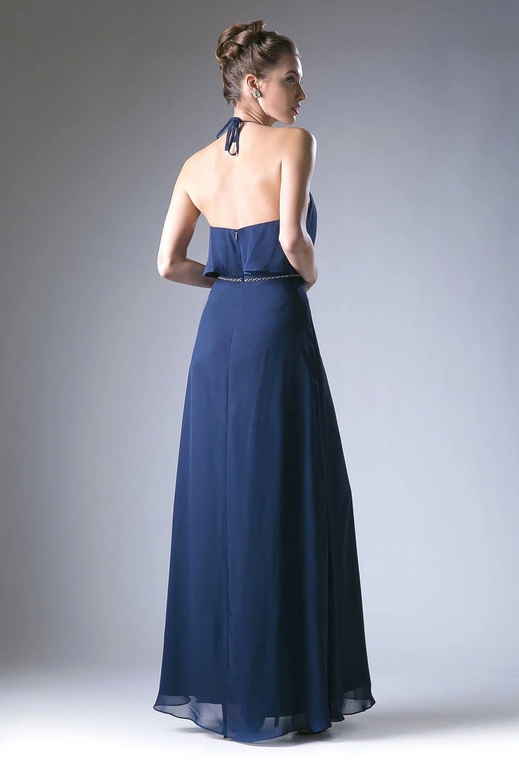 Prom Long Halter Chiffon Dress By Cinderella Divine CH523 4 Prom Long Halter Chiffon Dress By Cinderella Divine CH523