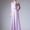 Prom Long Halter Chiffon Dress By Cinderella Divine CH523 1 Prom Long Halter Chiffon Dress By Cinderella Divine CH523