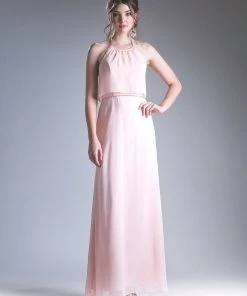Prom Long Halter Chiffon Dress By Cinderella Divine CH523 11 Prom Long Halter Chiffon Dress By Cinderella Divine CH523