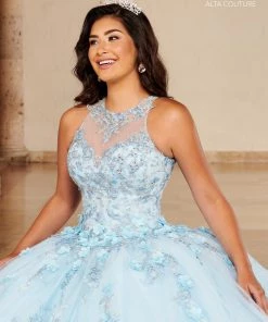 Mary's Bridal Halter Quinceanera Dress By Alta Couture MQ3085