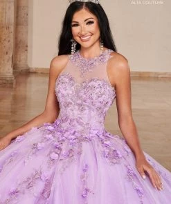 Mary's Bridal Halter Quinceanera Dress By Alta Couture MQ3085