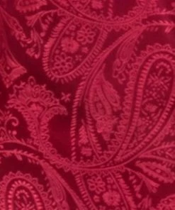 Vesuvio Napoli Hot Pink Paisley Bow Ties With Matching Pocket Squares Men