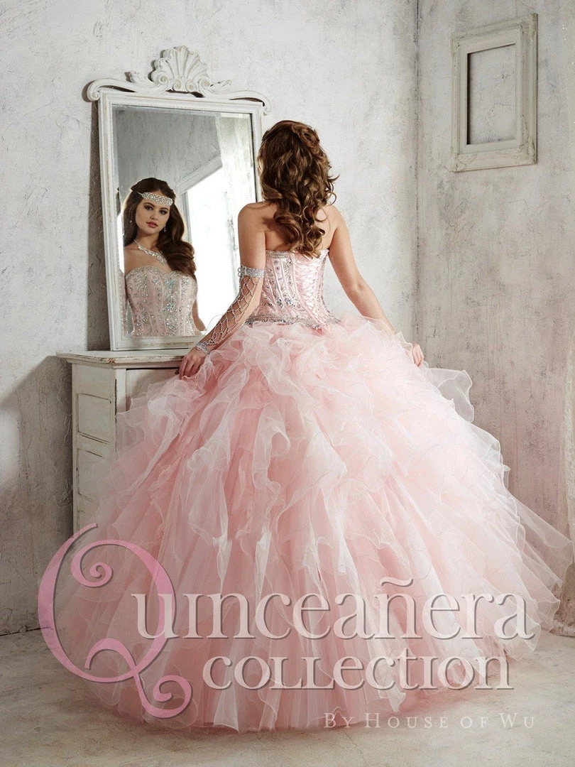 Strapless Quinceanera Dress With Mini Skirt By House Of Wu 26811 9 Strapless Quinceanera Dress With Mini Skirt By House Of Wu 26811