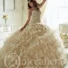 Ruffled Strapless Quinceanera Dress By House Of Wu 26816 QuinceaƱera 2 Ruffled Strapless Quinceanera Dress By House Of Wu 26816 QuinceaƱera
