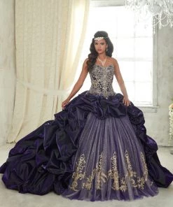 Strapless Pick-Up Quinceanera Dress By House Of Wu 26831 Quinceañera