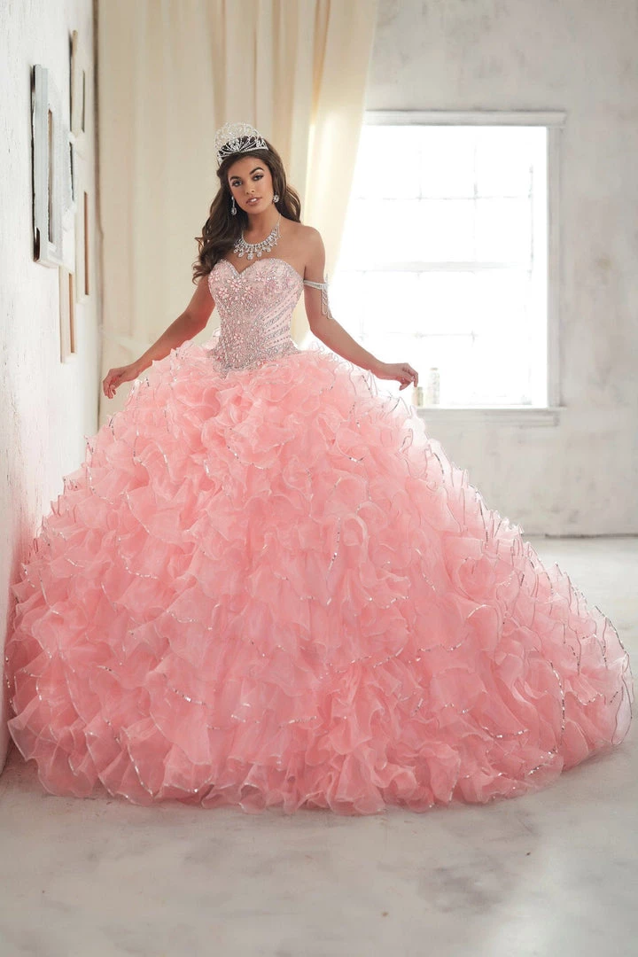 Strapless Ruffled Quinceanera Dress By House Of Wu 26845 Quinceañera 9 Strapless Ruffled Quinceanera Dress By House Of Wu 26845 Quinceañera