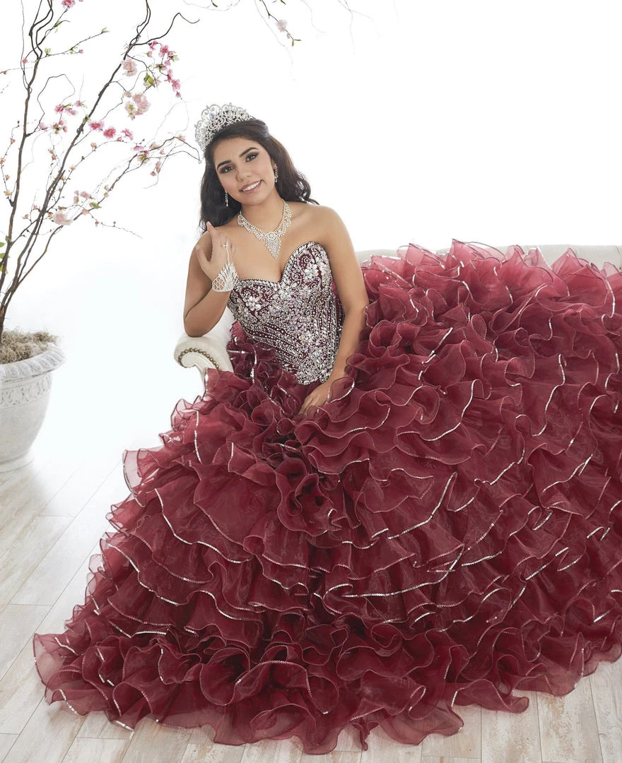 Strapless Ruffled Quinceanera Dress By House Of Wu 26845 Quinceañera 3 Strapless Ruffled Quinceanera Dress By House Of Wu 26845 Quinceañera