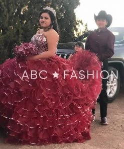 Strapless Ruffled Quinceanera Dress By House Of Wu 26845 Quinceañera 14 Strapless Ruffled Quinceanera Dress By House Of Wu 26845 Quinceañera