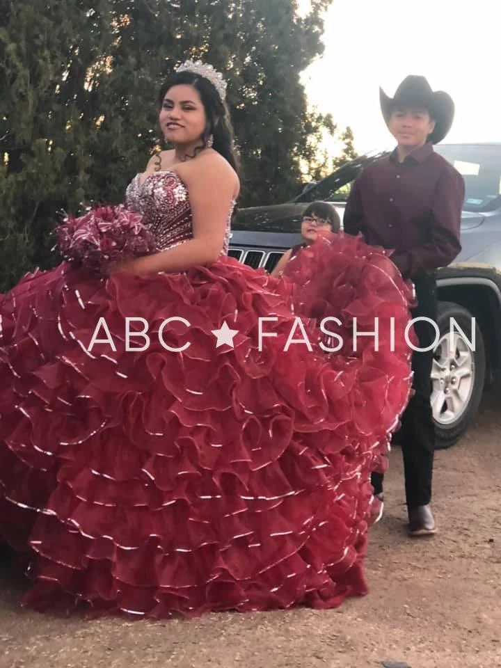 Strapless Ruffled Quinceanera Dress By House Of Wu 26845 Quinceañera 5 Strapless Ruffled Quinceanera Dress By House Of Wu 26845 Quinceañera