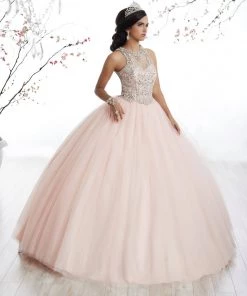 House Of Wu Fiesta Gowns Quinceañera Illusion A-line Quinceanera Dress By Fiesta Gowns 56327