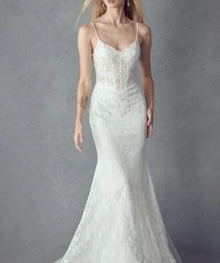 Illusion Lace Corset Mermaid Dress By Juliet 250 Prom