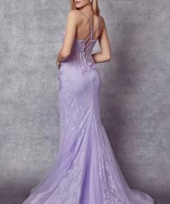 Illusion Lace Corset Mermaid Dress By Juliet 250 Prom