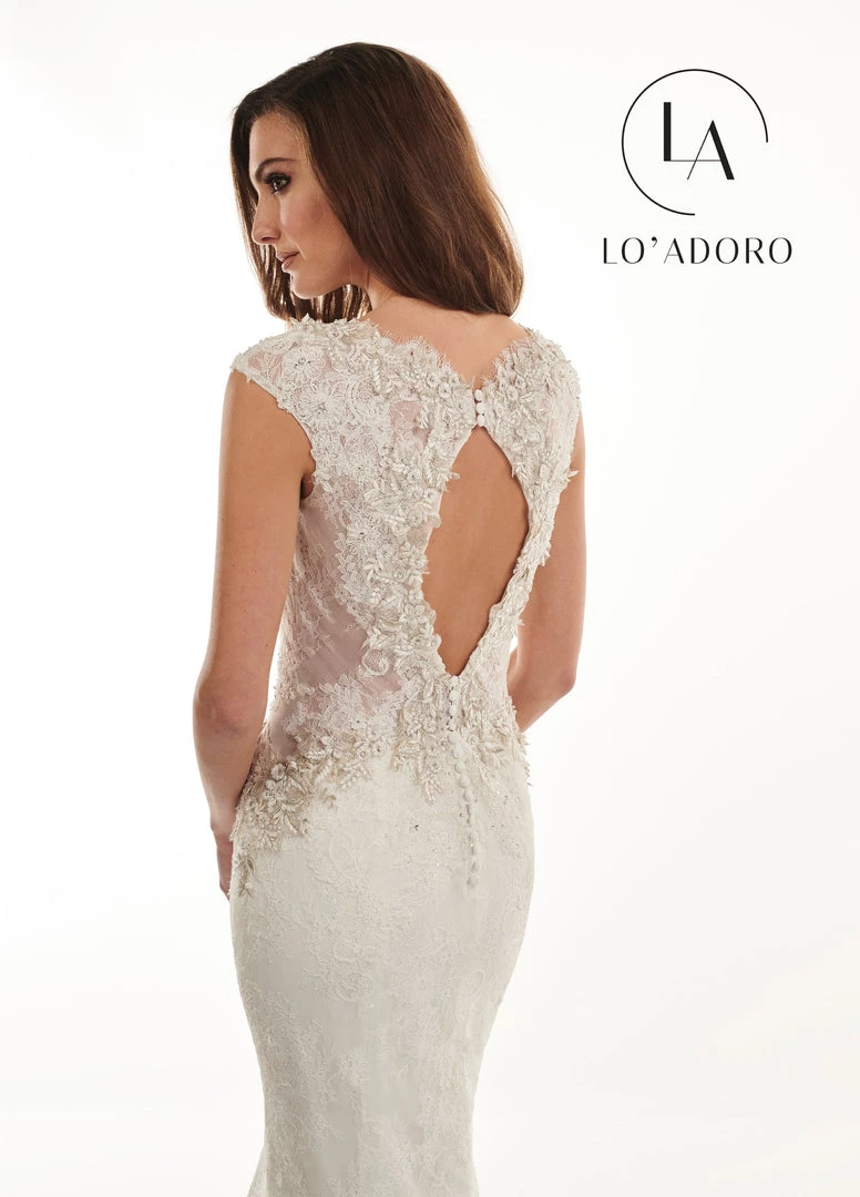 Lo Adoro By Mary's Bridal Illusion Lace Mermaid Bridal Gown By Mary's Bridal M735 Wedding Dresses 6 Lo Adoro By Mary's Bridal Illusion Lace Mermaid Bridal Gown By Mary's Bridal M735 Wedding Dresses