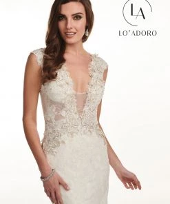 Lo Adoro By Mary's Bridal Illusion Lace Mermaid Bridal Gown By Mary's Bridal M735 Wedding Dresses