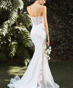 Illusion Mermaid Bridal Gown By Cinderella Divine CD937W