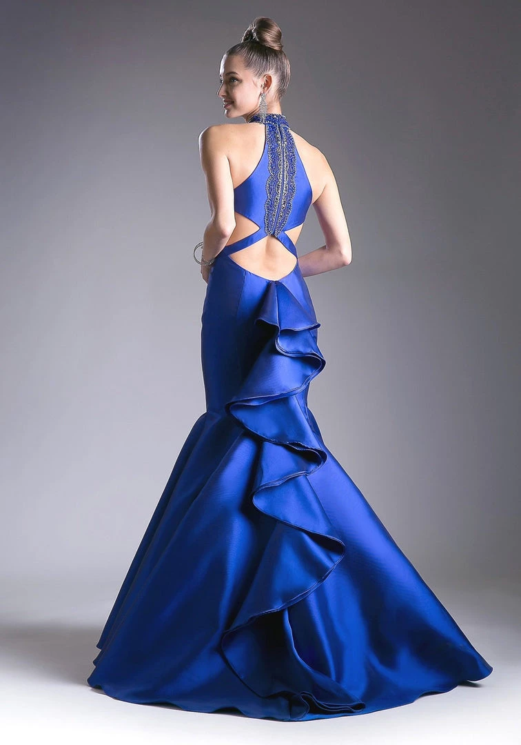 Ruffled Illusion Mermaid Dress By Cinderella Divine 72046 6 Ruffled Illusion Mermaid Dress By Cinderella Divine 72046